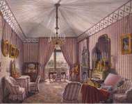 Hau Edward Petrovich Interiors of the Winter Palace. The Fourth Reserved Apartment. The Dressing Room - Hermitage